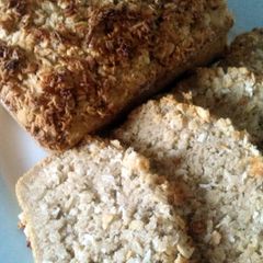 A picture of Vickys Coconut Crunch Loaf Cake GF DF EF SF NF.