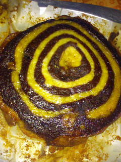 A picture of banana twist cake.