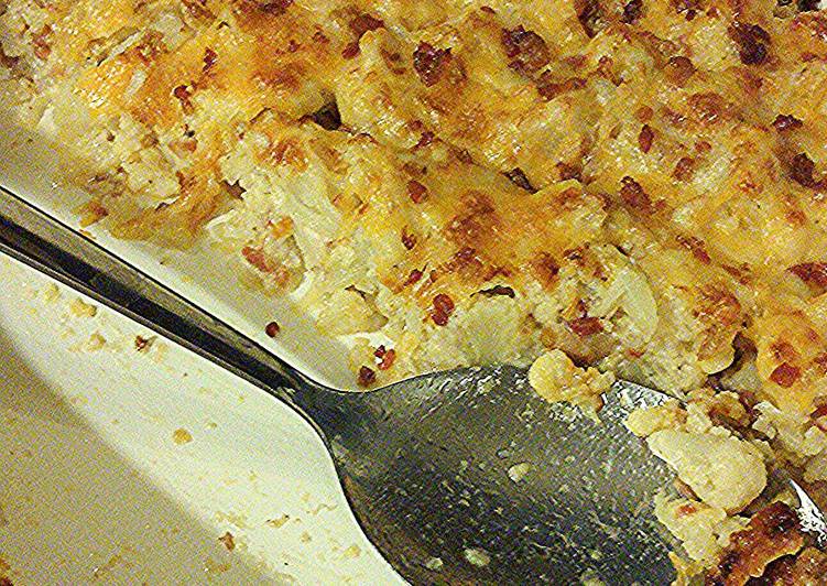 Easiest Way to Prepare Homemade Loaded Cauliflower Bake