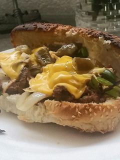 A picture of Nessa's Philly Cheese Steak.