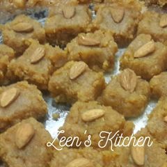 Gram Flour and Coconut Fudge A picture of Gram Flour and Coconut Fudge.