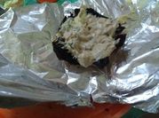 Una foto de hongos portobello con queso