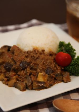 A picture of Ready in 15 Minutes! Eggplant Keema Curry.