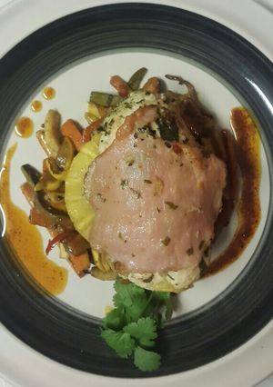 A picture of Bacon Wrapped Chicken Surprise.