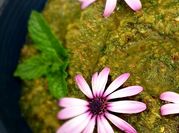 A picture of mint raw mango