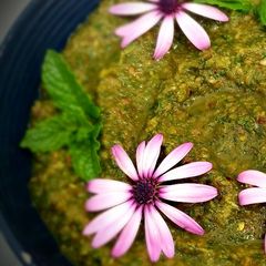 A picture of Mint apple chutney.