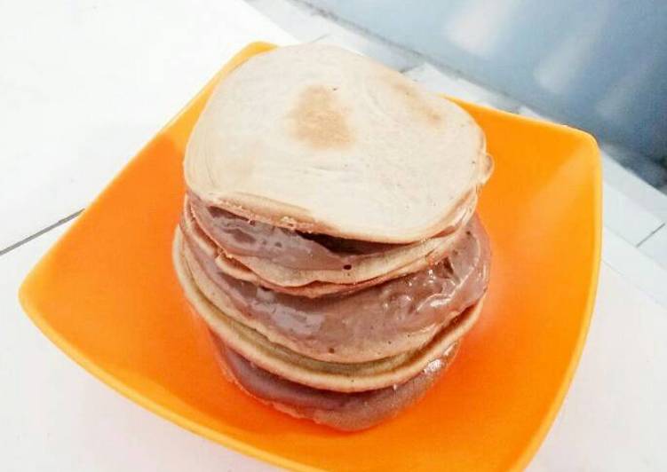 Cara mengolah Choco Pancake , Menggugah Selera