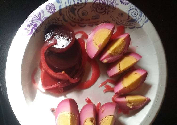 Picked Beets and Eggs