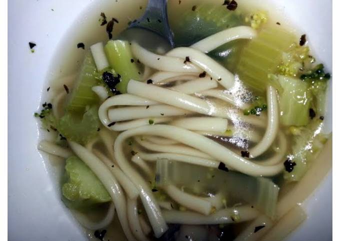 How to Prepare Homemade linguine vegetable soup