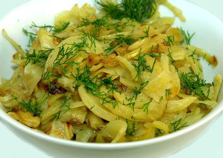 Steps to Prepare Award-winning Braised Fennel and Potatoes