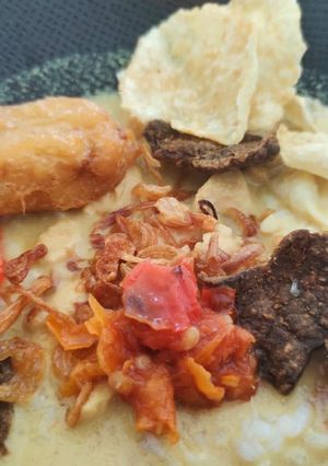 Foto resep Ongseng daging sapi kuah santan