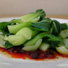Bak Choy In Black Bean Sauce A picture of Bak Choy In Black Bean Sauce.