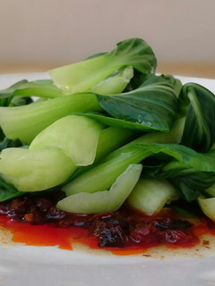 A picture of Bak Choy In Black Bean Sauce.