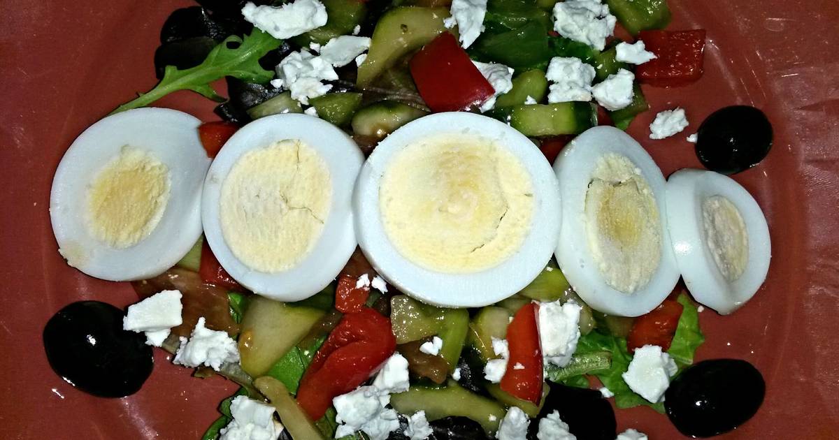 17 easy and tasty feta cheese salad and boiled eggs recipes by home cooks Cookpad