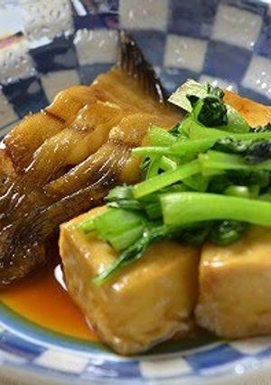 A picture of My Grandmother's Recipe for Braised Flounder.