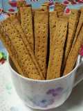 No-Oil Added Okara and Sweet Potato Crunchy Sticks