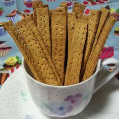 A picture of No-Oil Added Okara and Sweet Potato Crunchy Sticks.