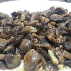 A picture of Lemon Garlic Mushrooms.