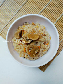Foto resep Nasi Tim Jamur ala Jepang #pr_BukanNasiBiasa