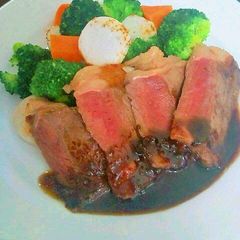 Beef Steak with the Perfect Sauce A picture of Beef Steak with the Perfect Sauce.