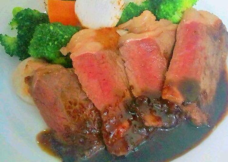 Simple Way to Prepare Any-night-of-the-week Beef Steak with the Perfect Sauce