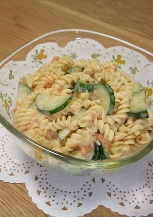 A picture of Macaroni Salad With Tomato Cream Sauce.