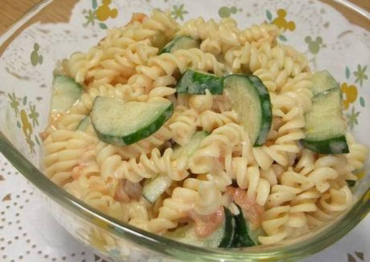 Recipe: Appetizing Macaroni Salad With Tomato Cream Sauce