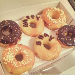 Birthday Doughnuts A picture of Birthday Doughnuts.