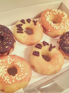 A picture of Birthday Doughnuts.