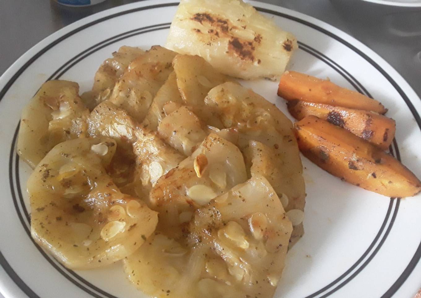Calabaza china o calabaza blanca salteada... 😋🍈🥒🥗🍚!!!
