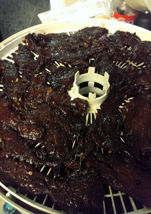 A picture of Ali's Homemade Beef Jerky.