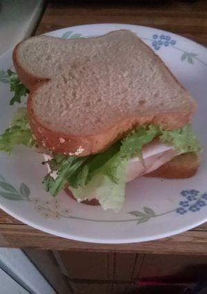 A picture of Dean's Hell Raiser Turkey Sandwich.