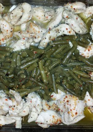 A picture of chicken bake.