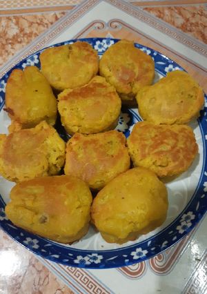 Hình của món Bánh khoai lang chiên tạo hình.