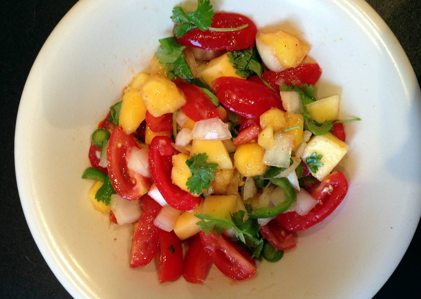 Fiery mango salsa!!