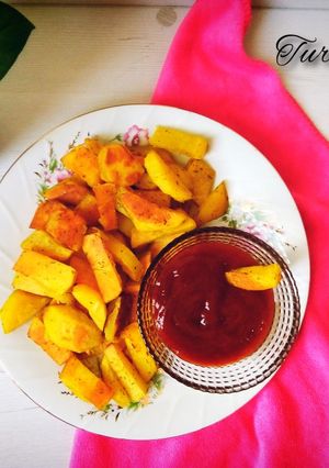 عکسی از دستور سیب زمینی کبابی در تابه رژیمی