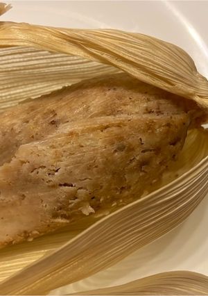 A picture of Bean Tamalitos with Queso de Cincho.