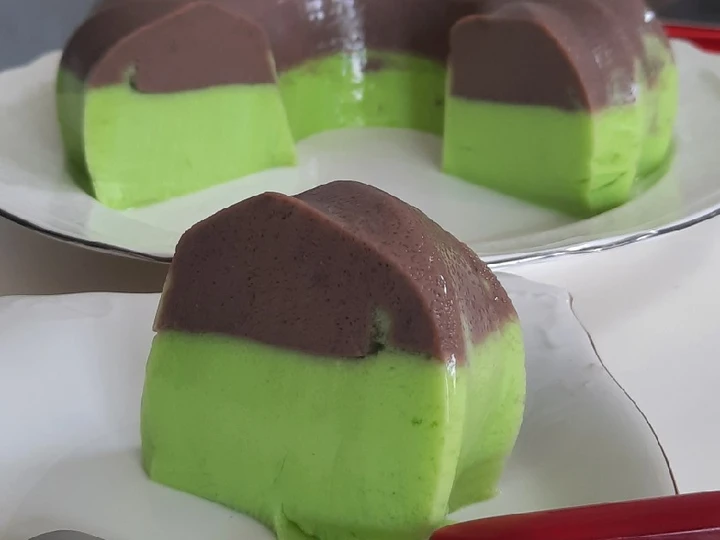 Langkah Gampang Membuat Resep Puding Coklat Pandan yang Lezat Anti Ribet, Sempurna
