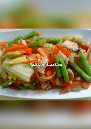 Foto resep Tumis sayur dan ayam