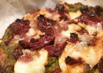 Easy Recipe Cauliflower Crust Spinach White Pizza Practical Delicious