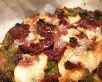 Easy Make Recipe Cauliflower Crust Spinach White Pizza Delicious Nutritious