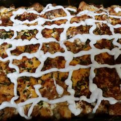 A picture of Loaded baked potato & chicken casserole.