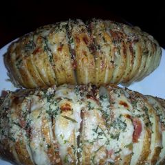 A picture of Cheesy Hasselback Potatoes.