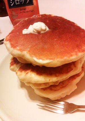 A picture of Bread Flour Pancakes.