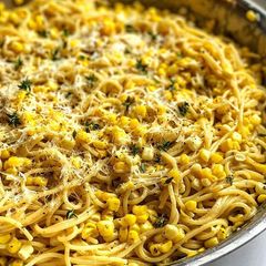 A picture of [Vegan] Corn Cacio e Pepe.