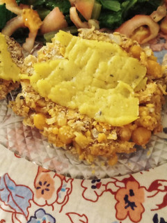 Una foto de Hamburguesas de garbanzos fáciles