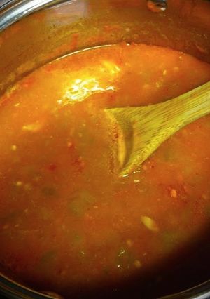 A picture of Colorado Pork Green Chili.