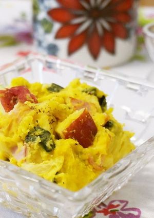 A picture of Kabocha Squash and Sweet Potato Salad.
