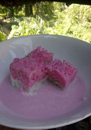 Foto resep Tape nasi kuah santan