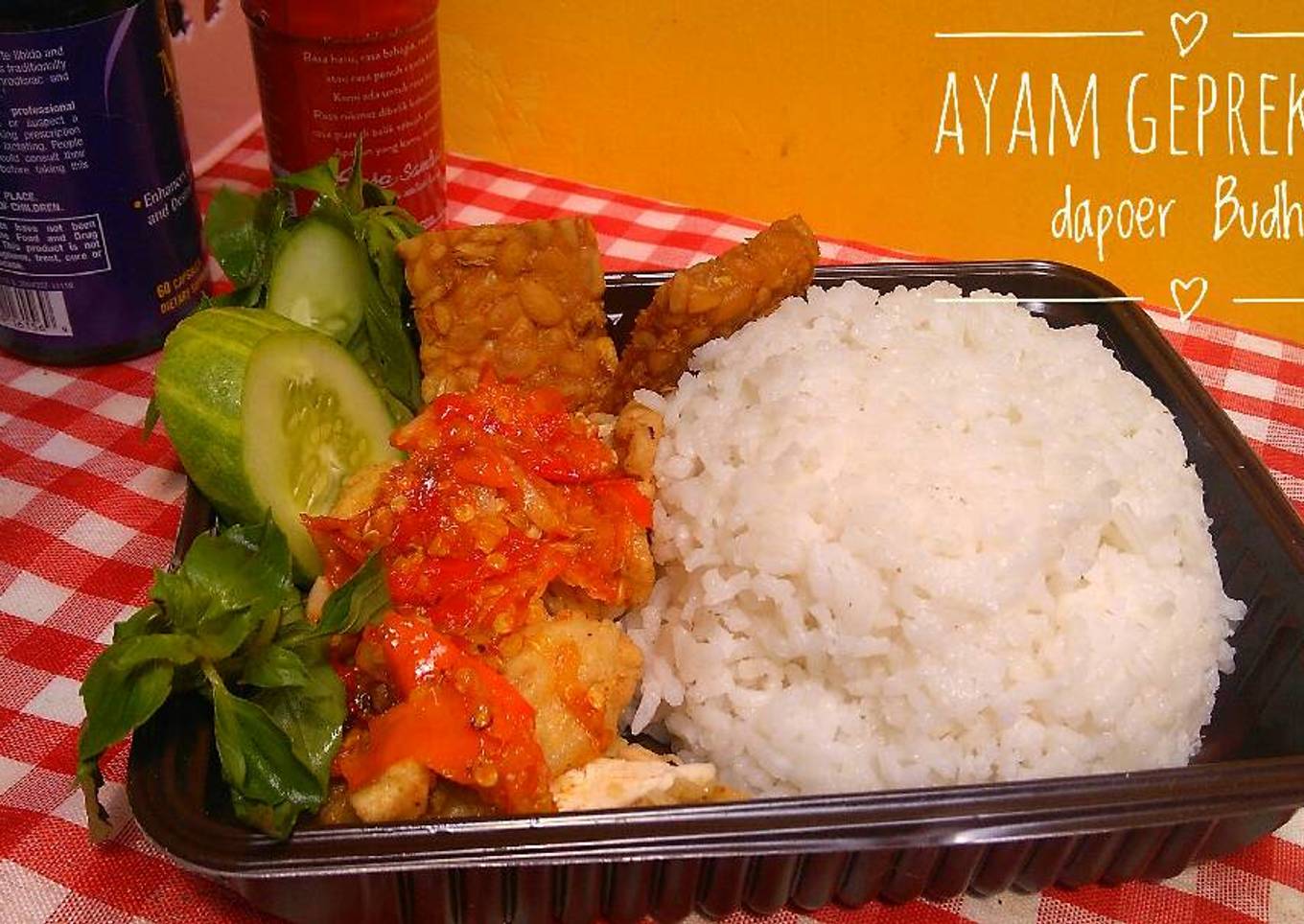 Ayam geprek super pedas